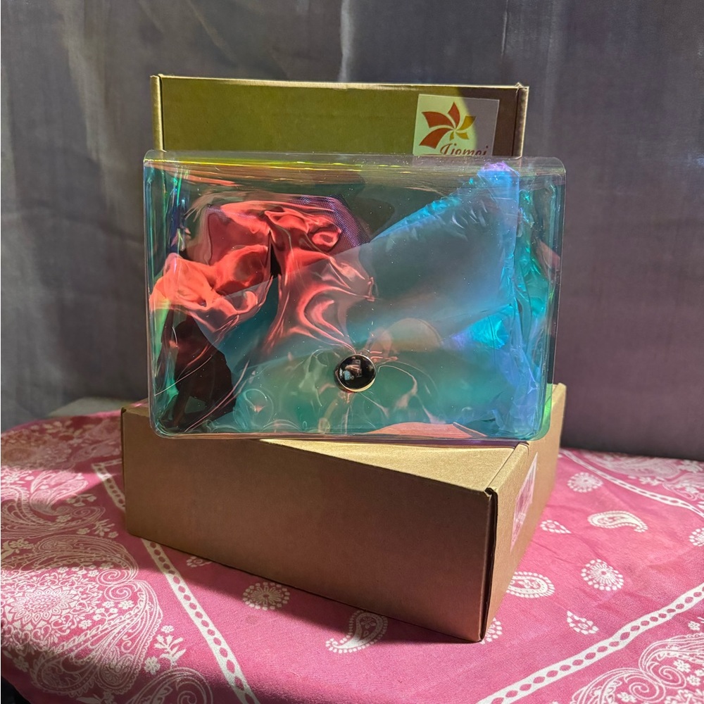 Holographic transparent Crossbody Bags